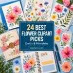 24 Best Flower Clipart Picks for Crafts and Printables