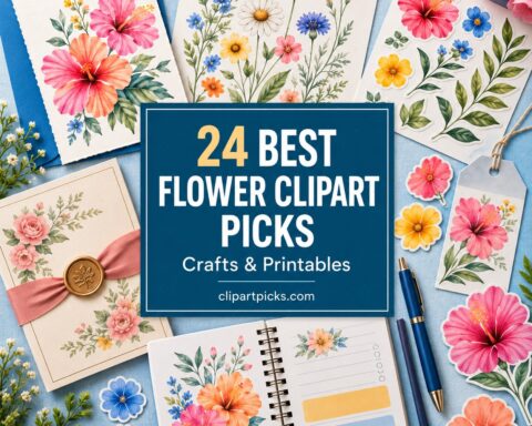 24 Best Flower Clipart Picks for Crafts and Printables
