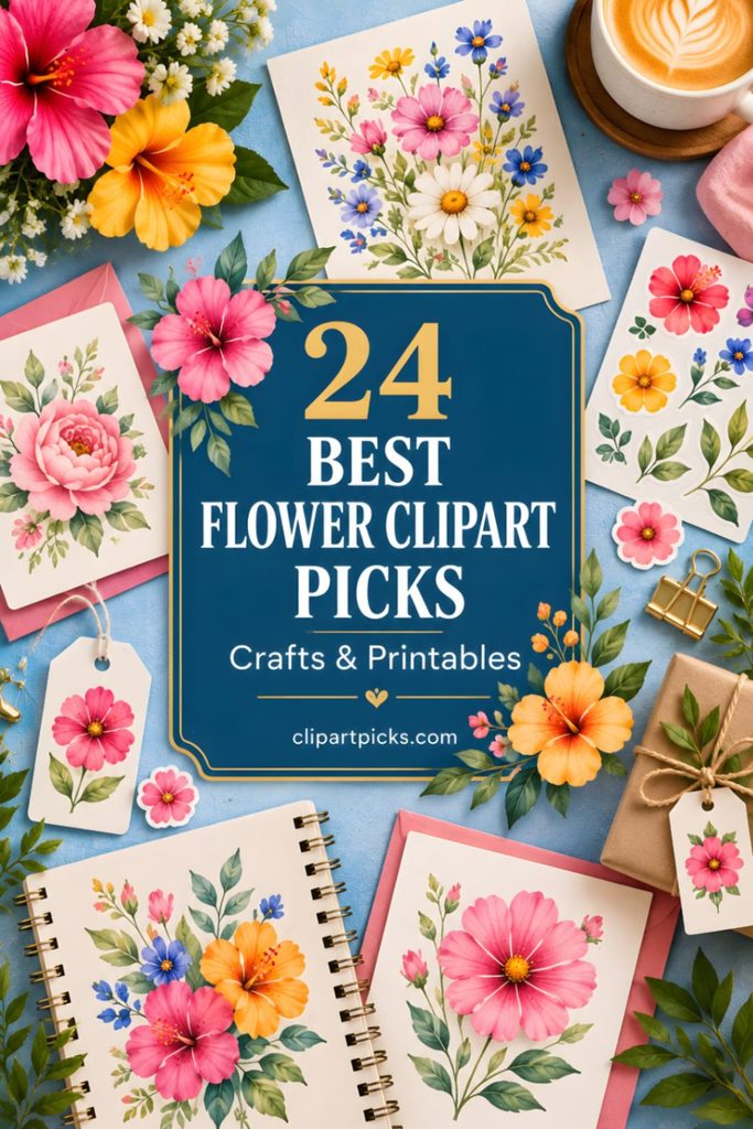 25 Best Flower Clipart Picks for Crafts and Printables