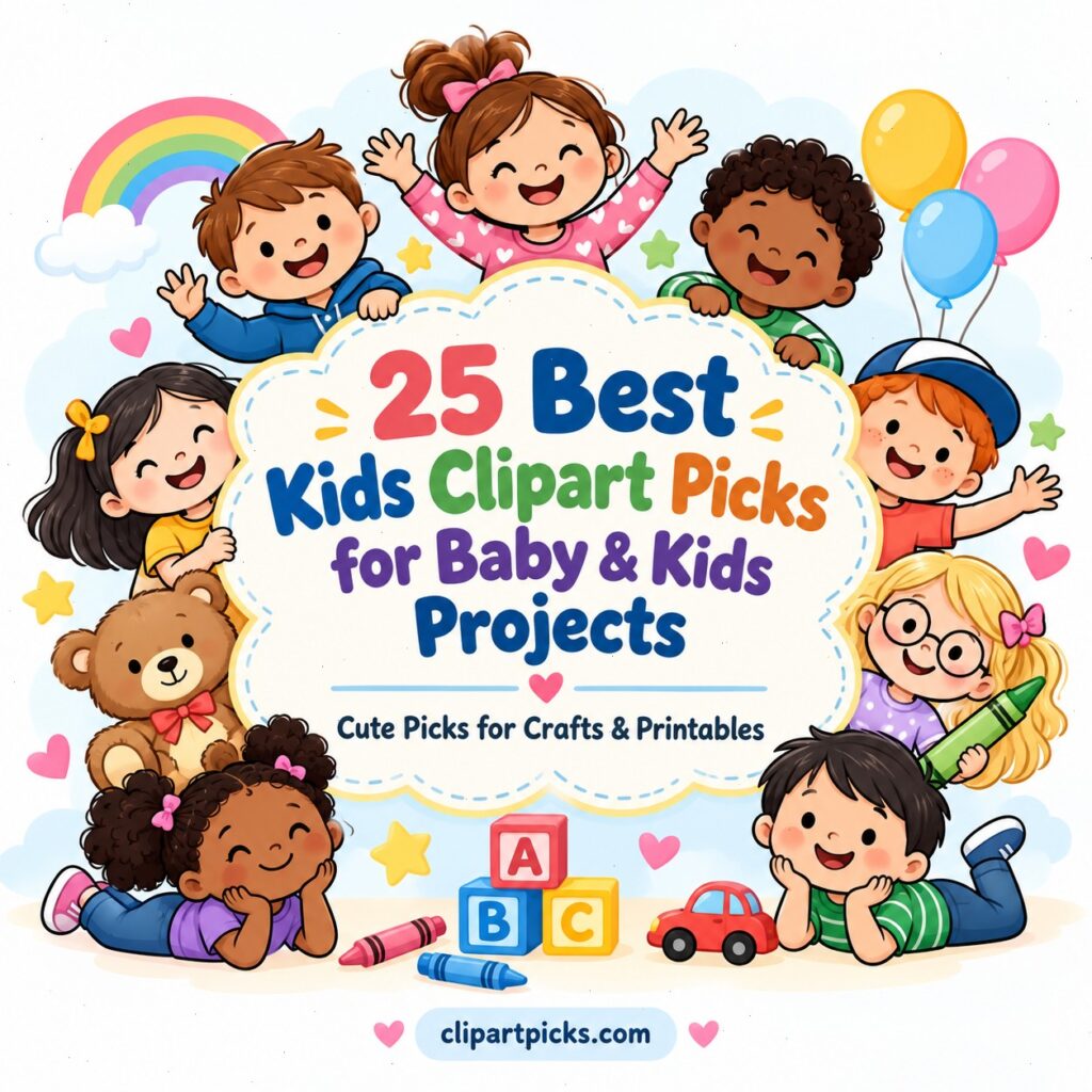 25 Best Kids Clipart Picks for Baby and Kids Projects