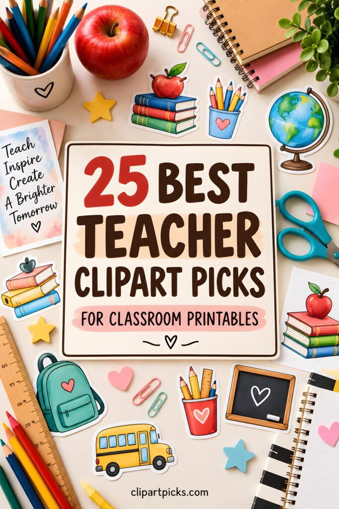 25 Best Teacher Clipart Picks for Classroom Printables