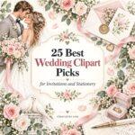 25 Best Wedding Clipart Picks for Invitations and Stationery
